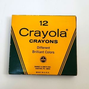 Retired Color Vintage Crayola Binney & Smith Crayons Orange-red